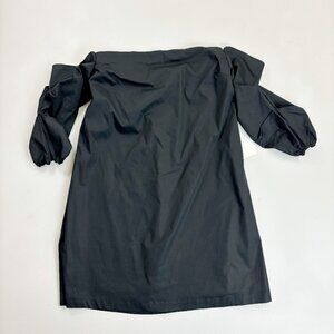 1.STATE The Artist Mini Dress Small NWT $109 Off Shoulder Minimalist Black